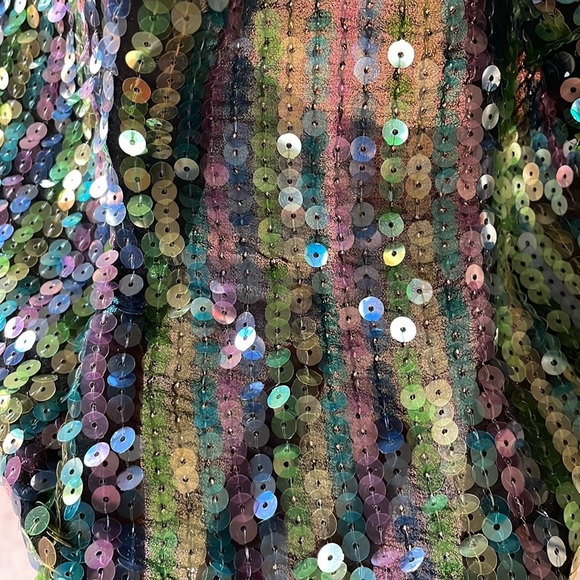 Elizabeth & James Multi Sequin Mini Dress - Picture 6 of 12